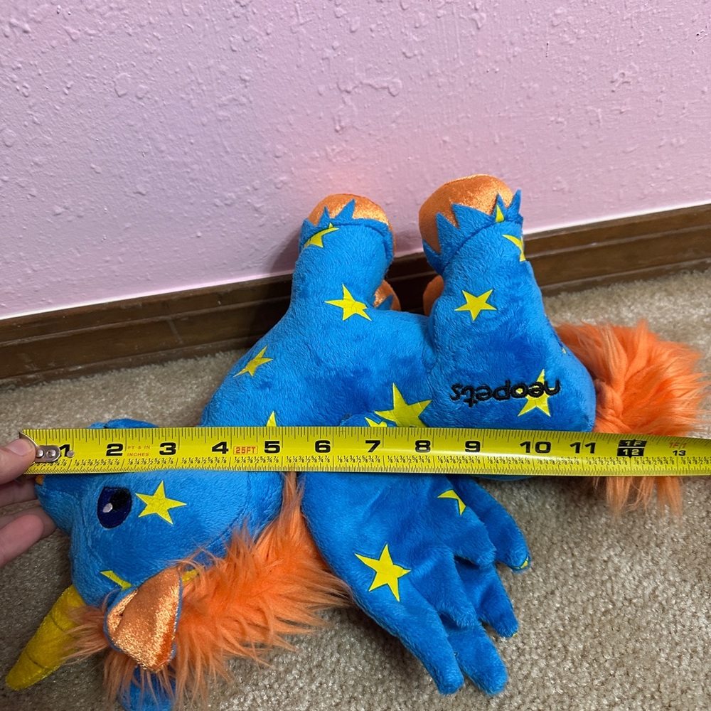 Neopets Starry Uni Blue Unicorn Pegasus 11" Plush Jakks Pacific 2008 horse star - Picture 10 of 10